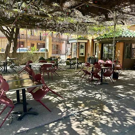 Logis Hotel-restaurant Les Glycines 酒店 泰克河畔阿尔莱