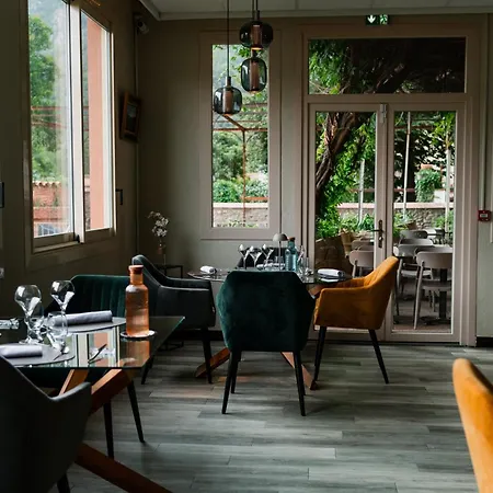 酒店 Logis Hotel-restaurant Les Glycines 泰克河畔阿尔莱